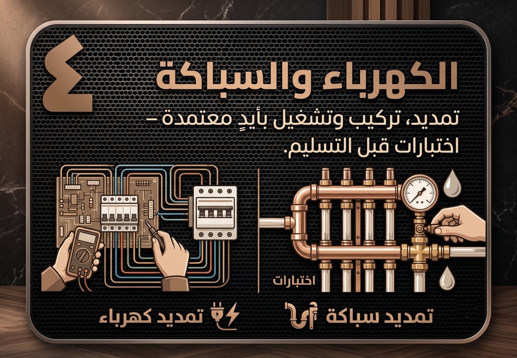 الكهرباء والسباكة